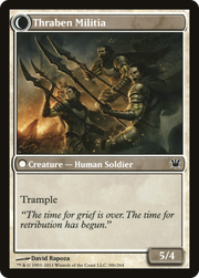 Thraben Sentry // Thraben Militia (ISD-038) - Innistrad: (Double Faced Transform) Foil
