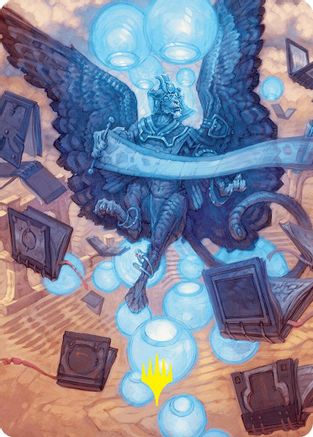 Sphinx of Forgotten Lore Art Card (33/54) (Gold-Stamped Signature) (ASFDN-033) - Art Series: Foundations