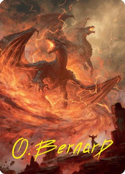 Rite of the Dragoncaller Art Card (38/54) (Gold-Stamped Signature) (ASFDN-038) - Art Series: Foundations