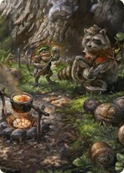 Sylvan Scavenging Art Card (46/54) (ASFDN-046) - Art Series: Foundations