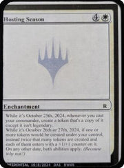 Hosting Season (-) - Un-Known Event Playtest Cards