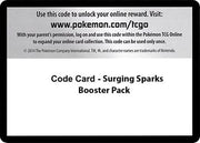 Code Card - Surging Sparks Booster Pack  SV08 Surging Sparks - Code Card