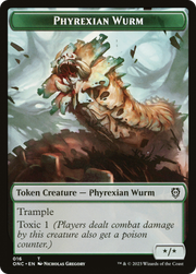 Phyrexian Wurm (TONC-016) - Phyrexia: All Will Be One Commander Tokens
