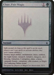Clear, Fair Magic (-) - Un-Known Event Playtest Cards