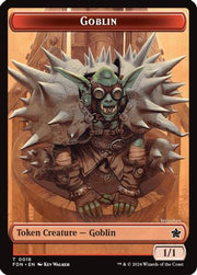 Goblin // Treasure Double-Sided Token (FDN-18 // 23) - Foundations