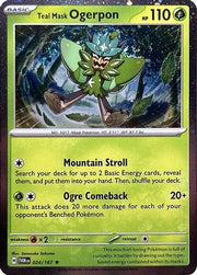Teal Mask Ogerpon (Cosmos Holo) 024  - Holofoil Miscellaneous Cards & Products - Promo
