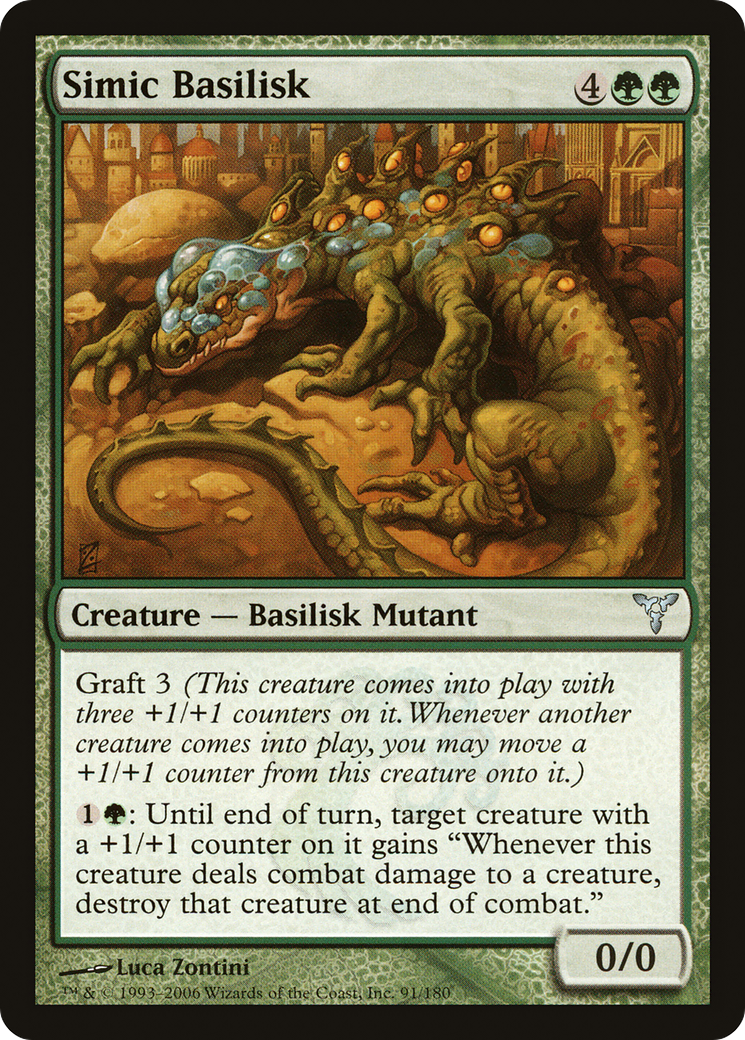 Simic Basilisk (DIS-091) - Dissension Foil