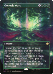 Genesis Wave (Borderless) (Mana Foil) (FDN-396) - Foundations (Borderless) Foil