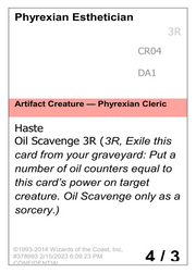 Phyrexian Esthetician (UNK-CR04C) - Unknown Event