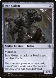 Iron Golem (AFR-247) - Adventures in the Forgotten Realms Foil