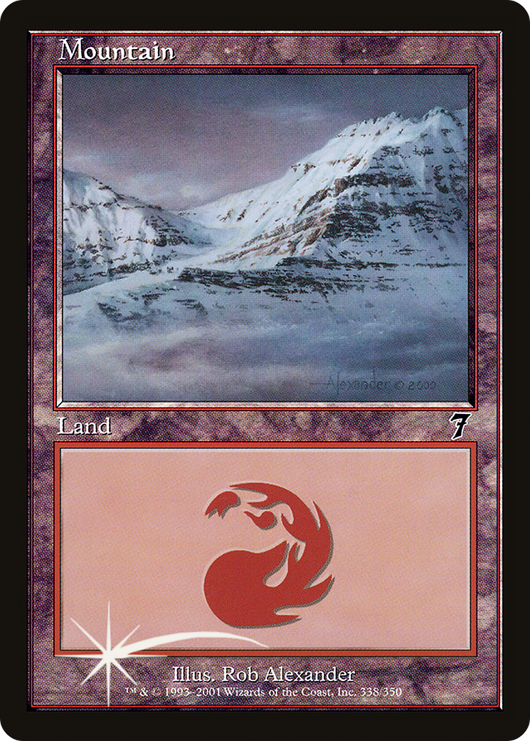 Mountain (7ED-338★) - Seventh Edition Foil