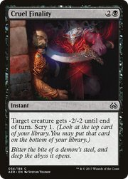 Cruel Finality (AER-054) - Aether Revolt Foil