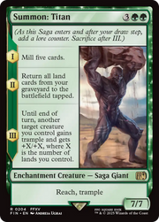 Summon: Titan (FIN-204) - FINAL FANTASY: (enchantment) Foil