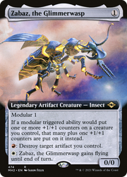 Zabaz, the Glimmerwasp (MH2-474) - Modern Horizons 2: (Extended Art) Foil