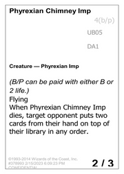 Phyrexian Chimney Imp (UNK-UB05) - Unknown Event