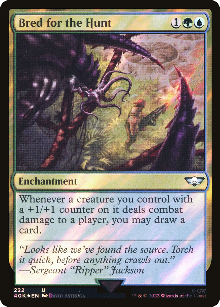 Bred for the Hunt (40K-222) - Warhammer 40,000 Commander Foil