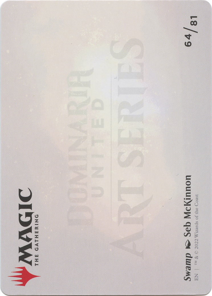 Swamp // Swamp (ADMU-064) - Dominaria United Art Series (Borderless)