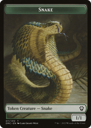 Snake (TDMC-011) - Dominaria United Commander Tokens Foil