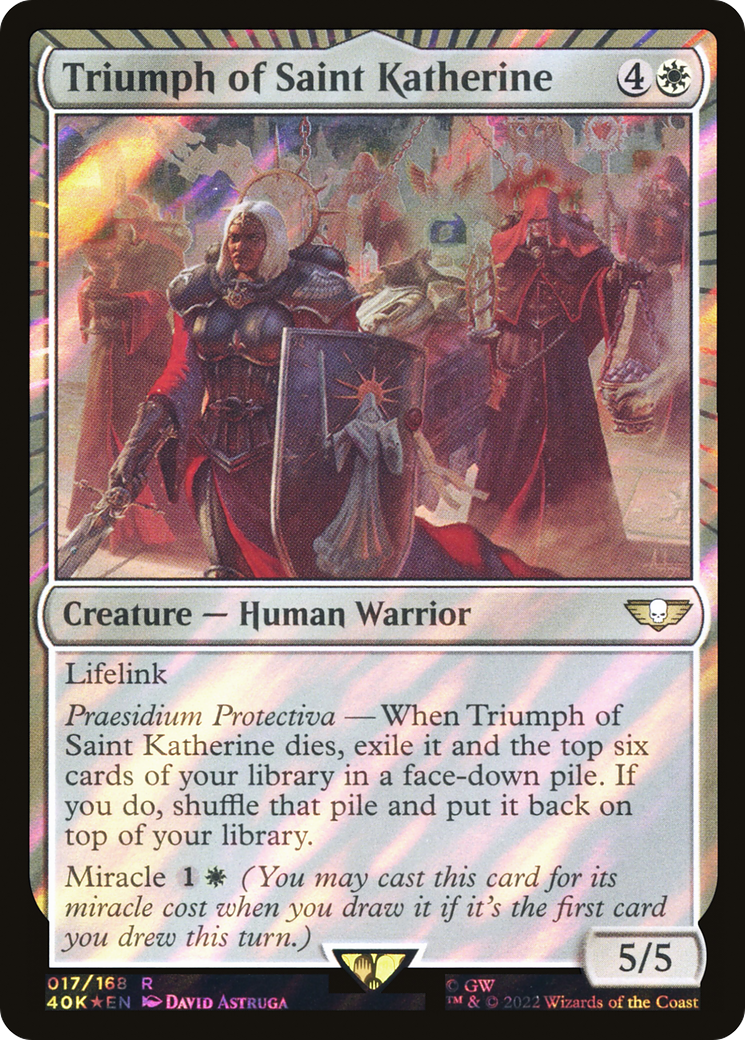 Triumph of Saint Katherine (40K-017) - Warhammer 40,000 Commander Foil