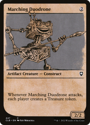 Marching Duodrone (CLB-447) - Commander Legends: Battle for Baldur's Gate: (Showcase) Foil