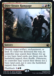 Dire-Strain Rampage (PRE-219S) - Innistrad: Midnight Hunt Promos Foil