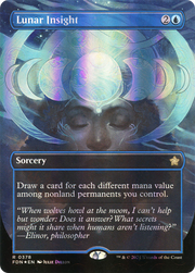 Lunar Insight (Borderless) (Mana Foil) (FDN-378) - Foundations (Borderless) Foil