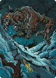 Ravager of the Fells Art Card (Gold-Stamped Signature) (AAINR-021) - Art Series: Innistrad Remastered Foil