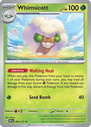 Whimsicott 008/131  - Reverse Holofoil SV Prismatic Evolutions - Rare