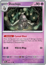 Dusclops 036/131  - Reverse Holofoil SV Prismatic Evolutions - Common