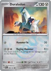 Duraludon (Master Ball Pattern) 069/131  - Holofoil SV Prismatic Evolutions - Common