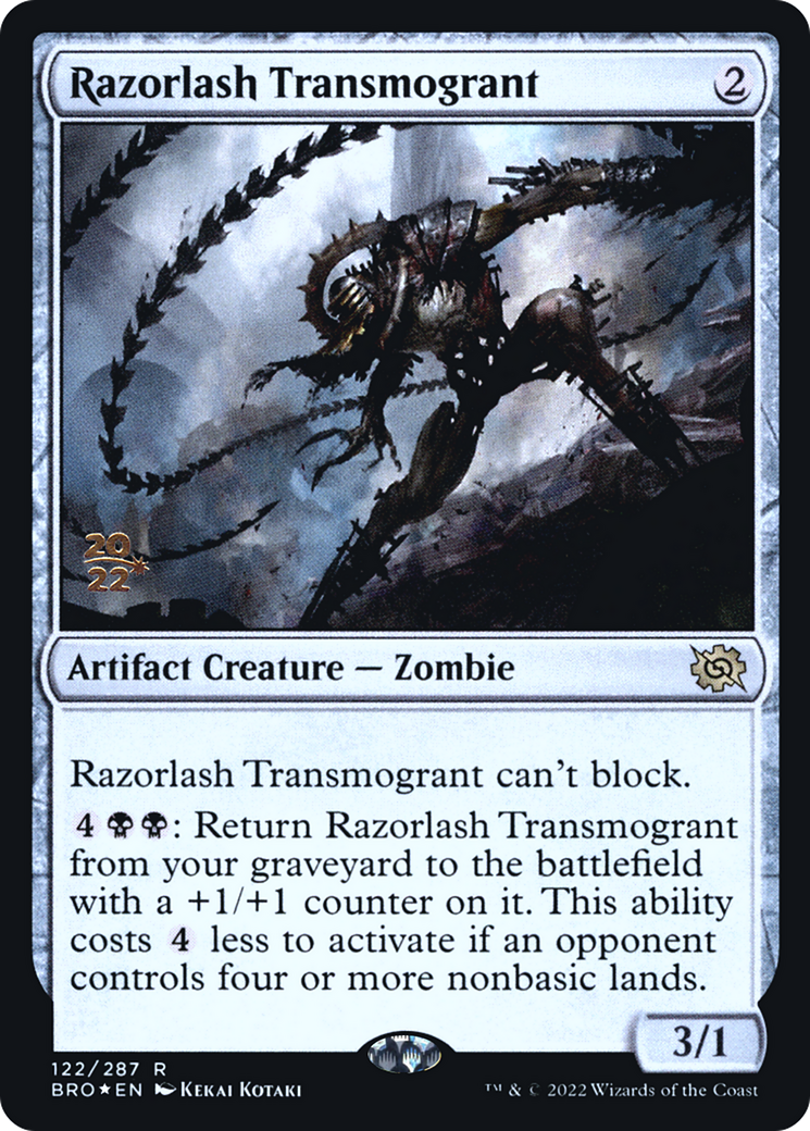 Razorlash Transmogrant (PRE-122S) - The Brothers' War Promos Foil