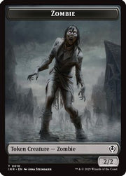 Zombie (0010) // Blood Double-Sided Token (INR-10 // 21) - Innistrad Remastered Foil