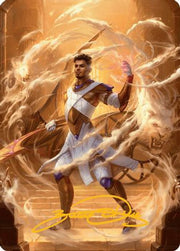 Basri, Tomorrow's Champion Art Card (Gold-Stamped Signature) (AADFT-009) - Art Series: Aetherdrift