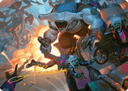 Trade the Helm Art Card (Gold-Stamped Signature) (AADFT-025) - Art Series: Aetherdrift