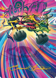 Thunderous Velocipede Art Card (Gold-Stamped Signature) (AADFT-043) - Art Series: Aetherdrift