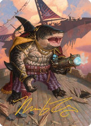 Captain Howler, Sea Scourge Art Card (4/54) (Gold-Stamped Signature) (AADFT-004) - Art Series: Aetherdrift