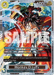 Monkey.D.Luffy (Championship 2024 World Final 2nd Place) (OP07-109) - One Piece Promotion Cards Foil