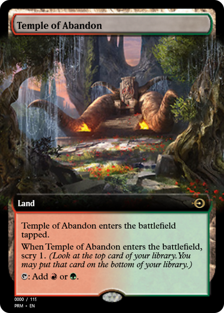Temple of Abandon (PRM-79877) - Magic Online Promos