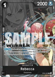 Rebecca (Winner Pack 2025 Vol. 2) (OP04-092) - One Piece Promotion Cards Foil