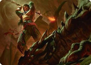 Sarkhan's Resolve Art Card (18/54) (AATDM-018) - Art Series: Tarkir: Dragonstorm