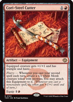 Cori-Steel Cutter (PPTDM-103) - Promo Pack: Tarkir: Dragonstorm Foil