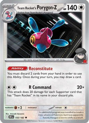 Team Rocket's Porygon-Z 155  SV10 Destined Rivals - Uncommon