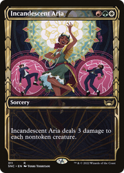 Incandescent Aria (SNC-311) - Streets of New Capenna: (Showcase) Foil
