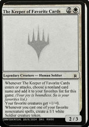 The Keeper of Favorite Cards (-) - Un-Known Event Playtest Cards
