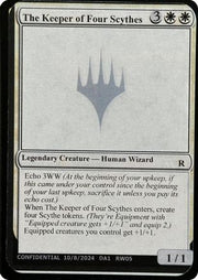 The Keeper of Four Scythes (-) - Un-Known Event Playtest Cards