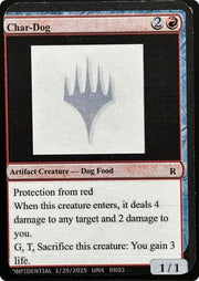 Char-Dog (-) - Un-Known Event Playtest Cards