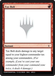 Tax Bolt (-) - Un-Known Event Playtest Cards
