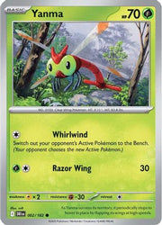 Yanma 002/182  - Reverse Holofoil SV10 Destined Rivals - Common