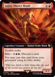 Sabin, Master Monk (Extended Art) (FIC-154) - Commander: FINAL FANTASY Foil