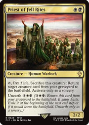 Priest of Fell Rites (Surge Foil) (FIC-328) - Commander: FINAL FANTASY Foil